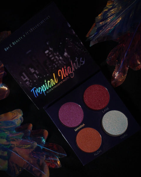 Tropical Nights - Bri C Beauty X it'sBel Cosmetics - Blush & Highlighter palette